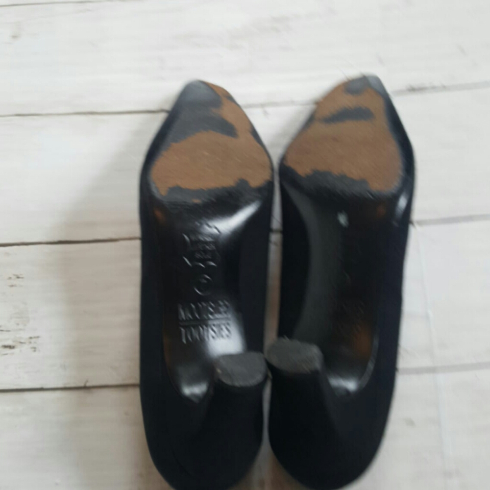 Mootsie tootsie Classic black heels Pointed Square Toe‎ Size 7 - Picture 5 of 5